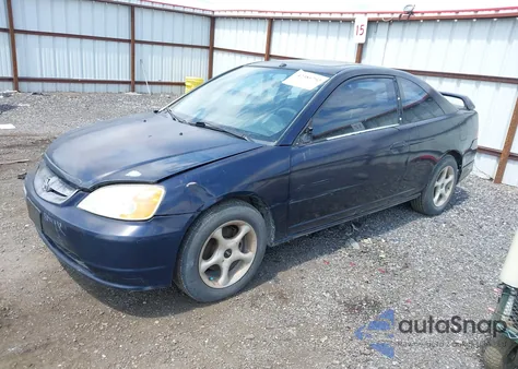 2002 Honda Civic Ex из США, поврежденный, VIN 1HGEM22902L807865